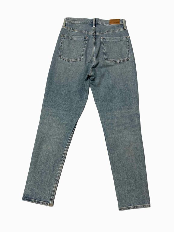 REVTOWN HIGH RISE STRAIGHT DENIM IN SUNSET INDIGO SIZE: 27