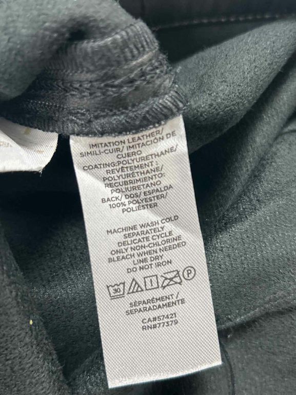 ANN TAYLOR  FAUX LEATHER STRAIGHT LEG PANTS SIZE: 16