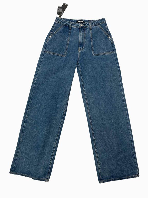 MOMOKROM NWT! BAGGY HIGH RISE JEANS SIZE: 10