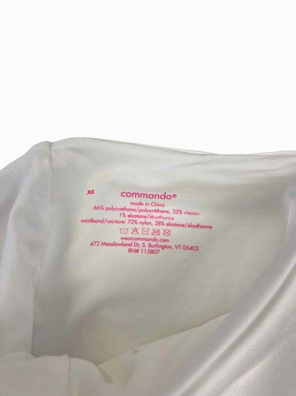 COMMANDO VEGAN LEATHER LEGGINGS SIZE: XS