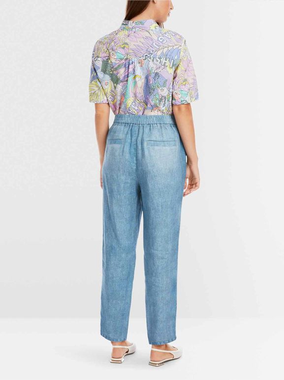 MARCCAIN  RELAXED LEG TROUSER SIZE N1 SIZE: XS