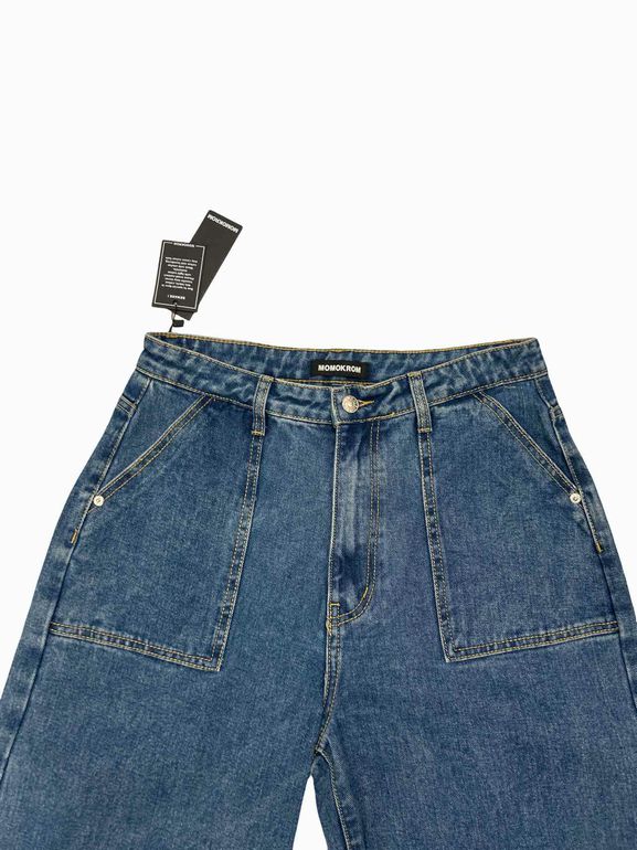 MOMOKROM NWT! BAGGY HIGH RISE JEANS SIZE: 10