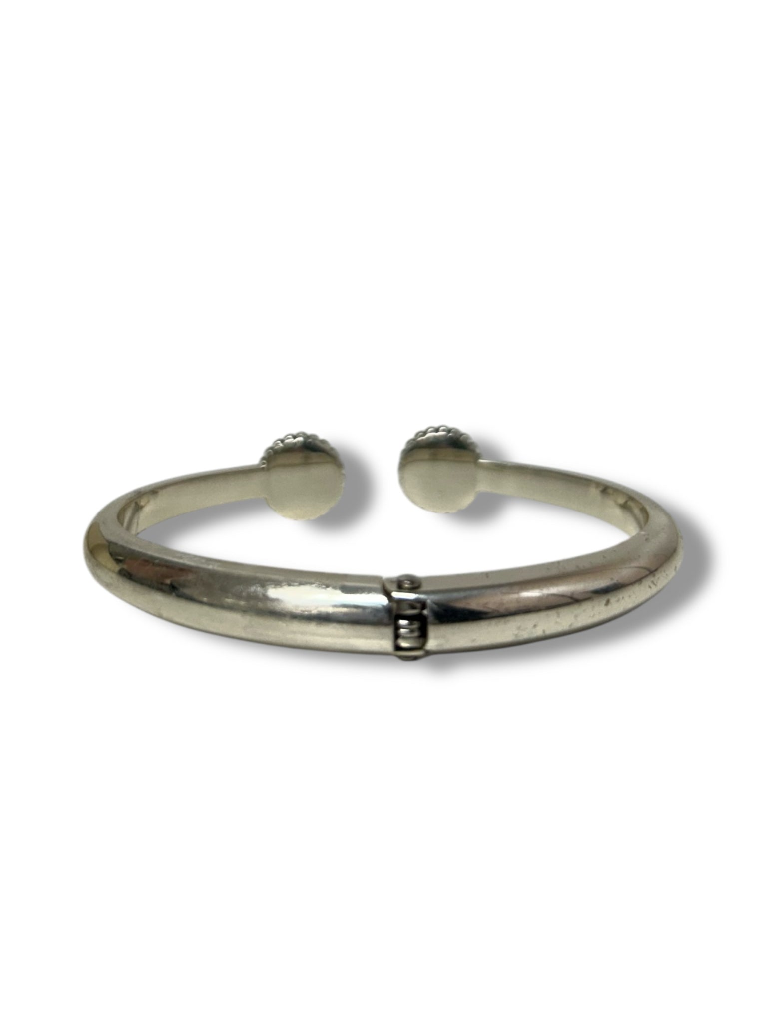 BRIGHTON TWINKLE OPEN HINGED BANGLE SILVER