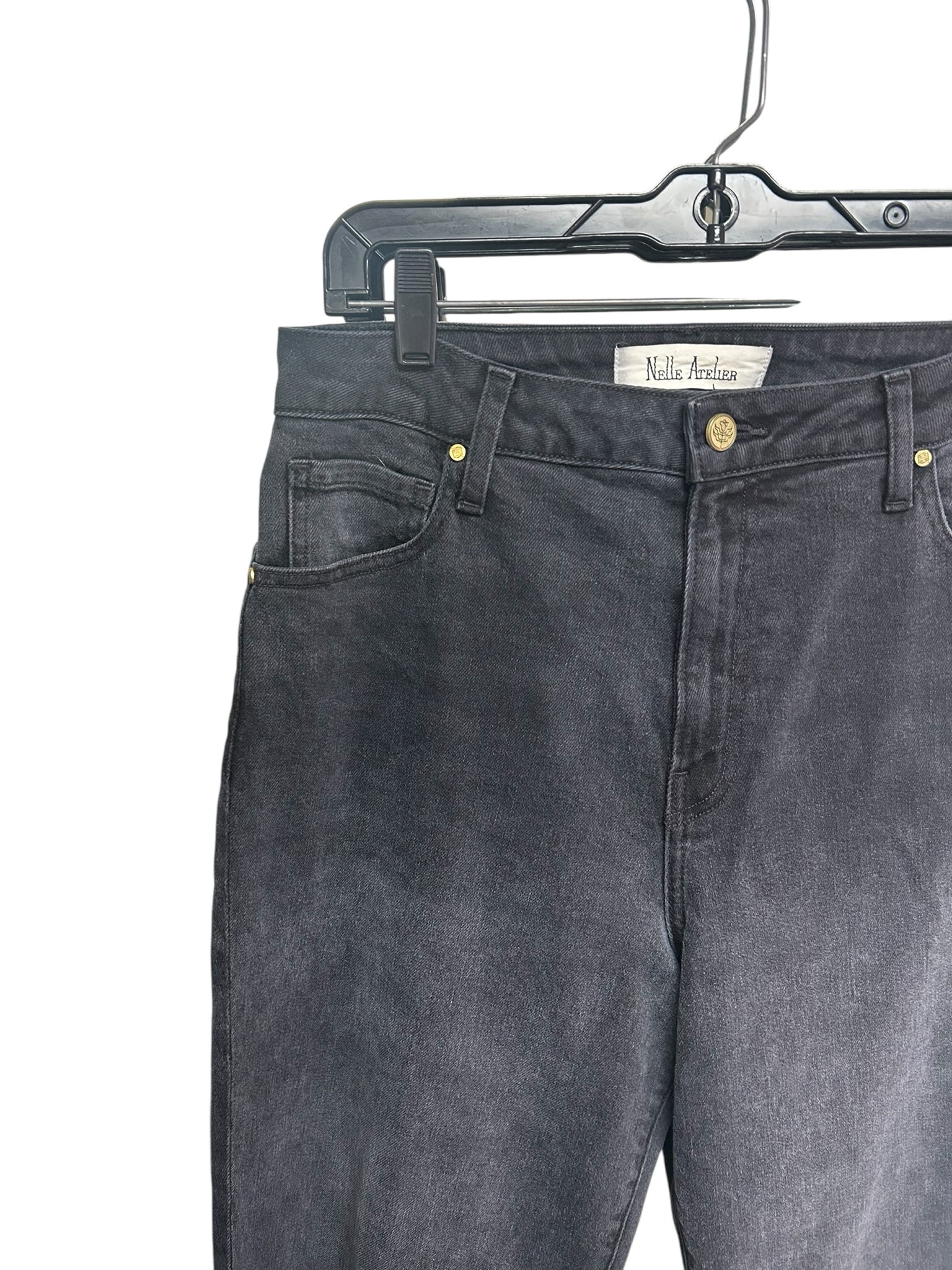 NELLE ATELIER THE STRAIGHT BLACK JEANS SIZE 28