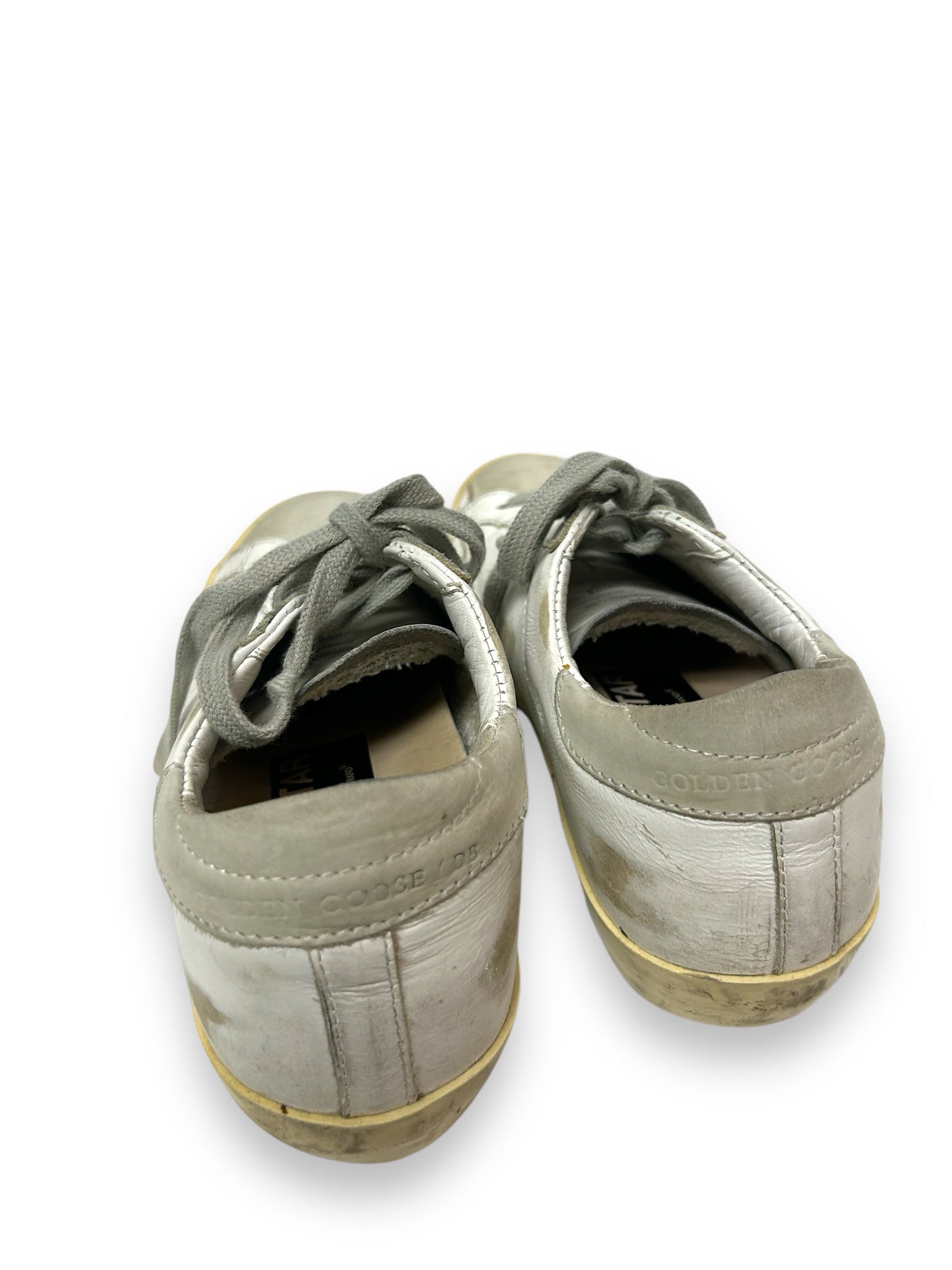 GOLDEN GOOSE SUPERSTAR SNEAKERS DISTRESSED WHITE SIZE 36 US 6