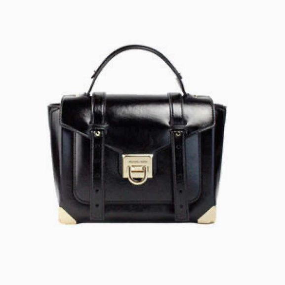 MICHAEL KORS  MANHATTAN PATENT SATCHEL