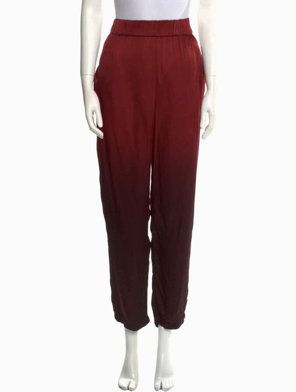 RAQUEL ALLEGRA TRAPUNTO SILK OMBRE PULL ON TROUSER SIZE: 1