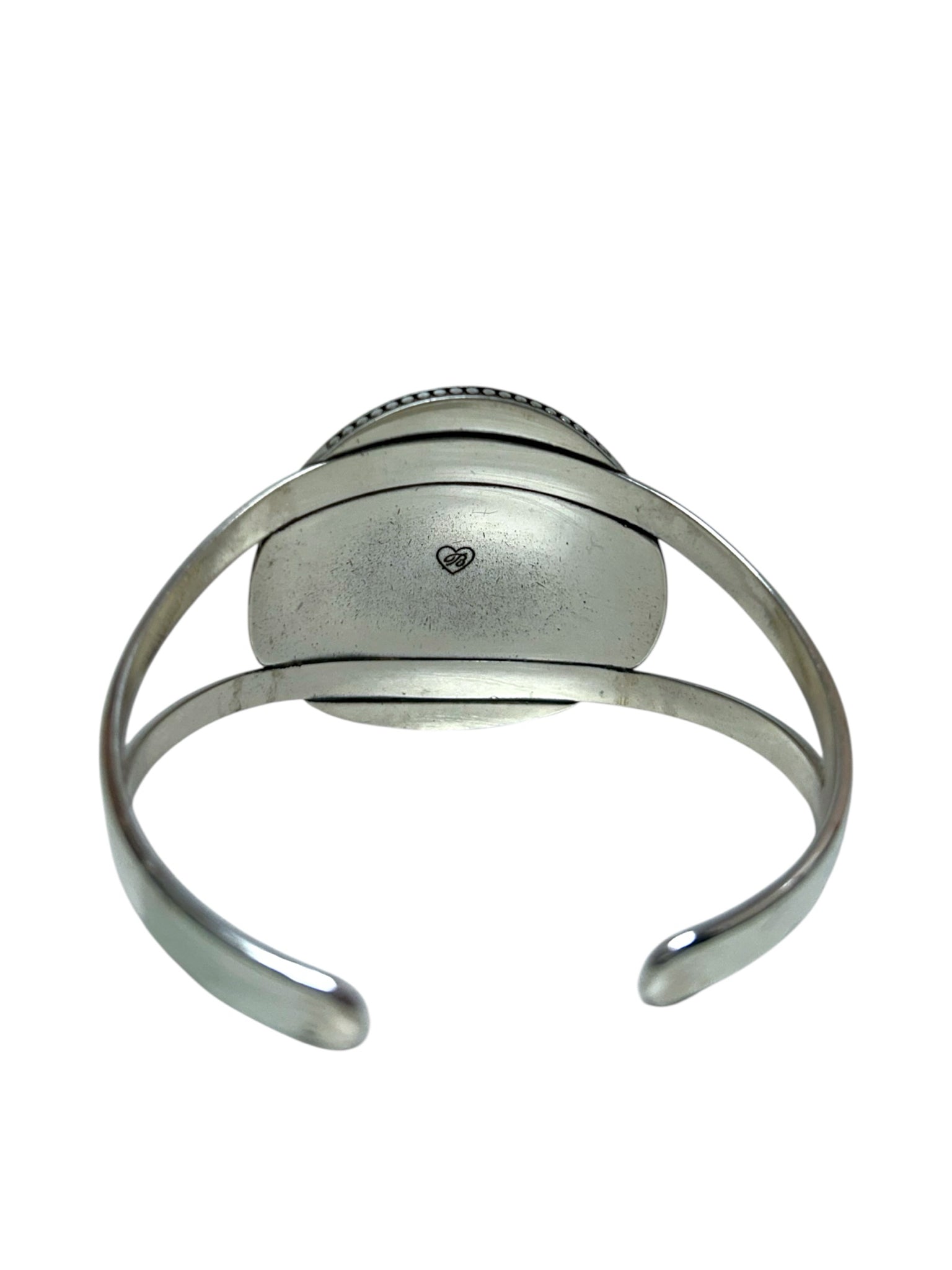 BRIGHTON PEBBLE DOT CUFF BRACELET SILVER PLATED