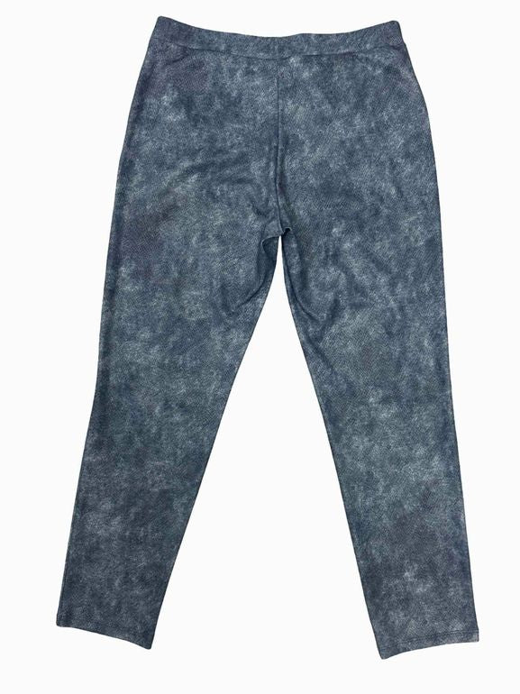 CLARA SUN WOO  SIGNATURE LIQUID LEATHER PANTS DENIM SIZE: L