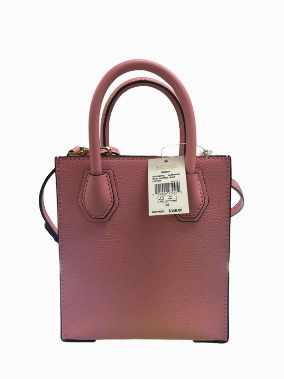 MICHAEL KORS MERCER XS SHOPPER CROSSBODY CARNATION PINK NEW!