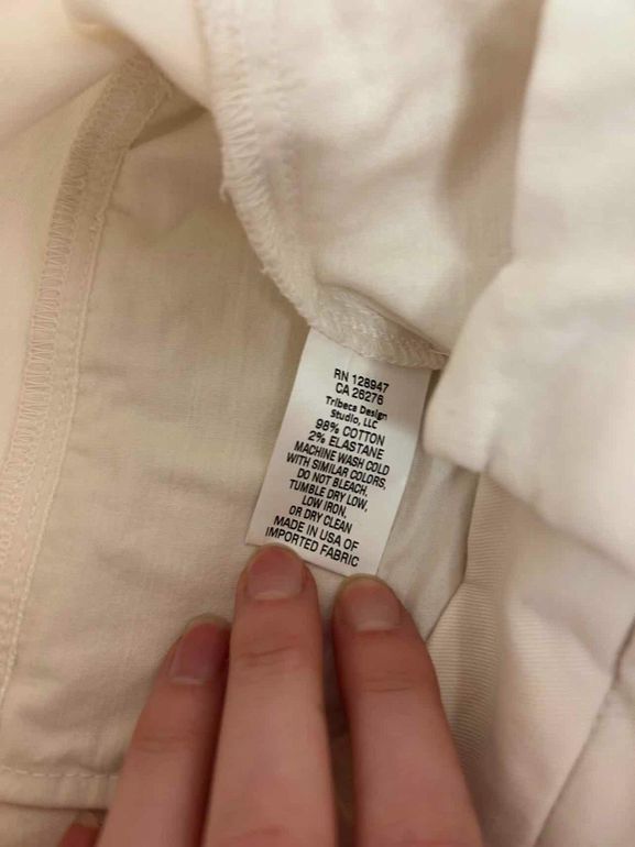 NILI LOTAN TEL AVIV STRETCH TWILL CROP PANT SIZE: 2