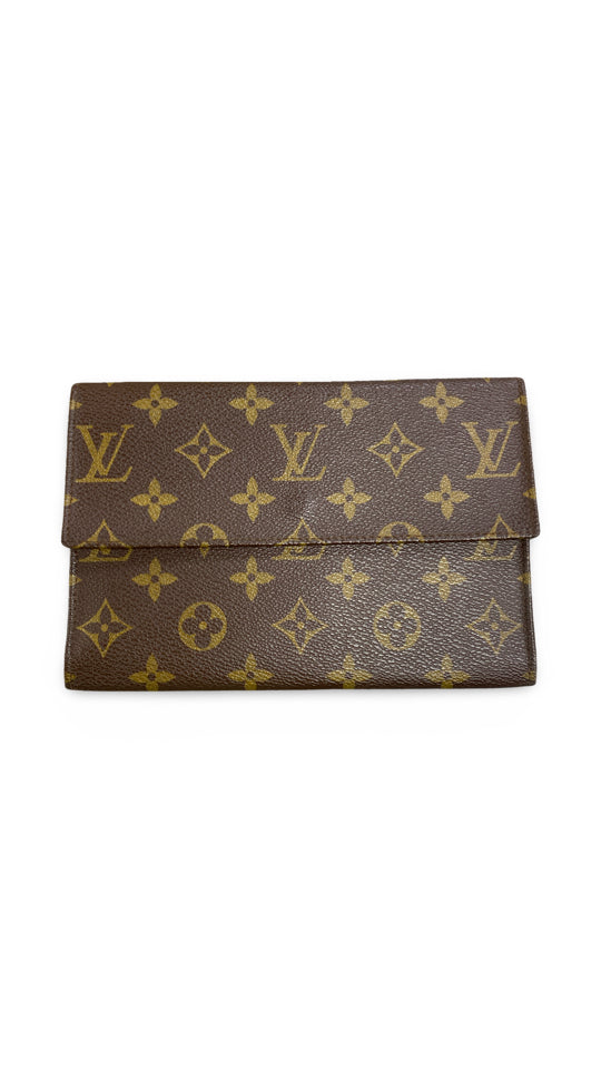 LOUIS VUITTON VINTAGE 1983 MONOGRAM CANVAS TRAVEL WALLET 833