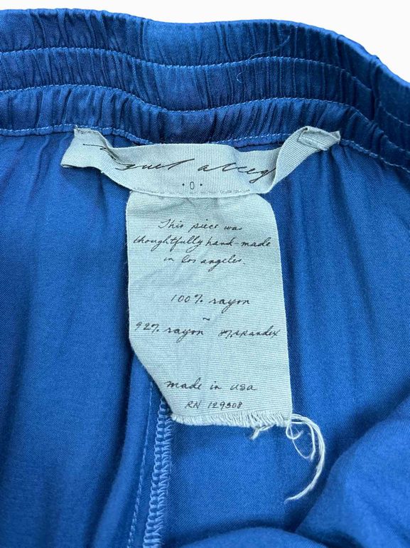 RAQUEL ALLEGRA  THE SUNDAY PANT MATTE SATIN OMBRE PANT  SIZE: XS