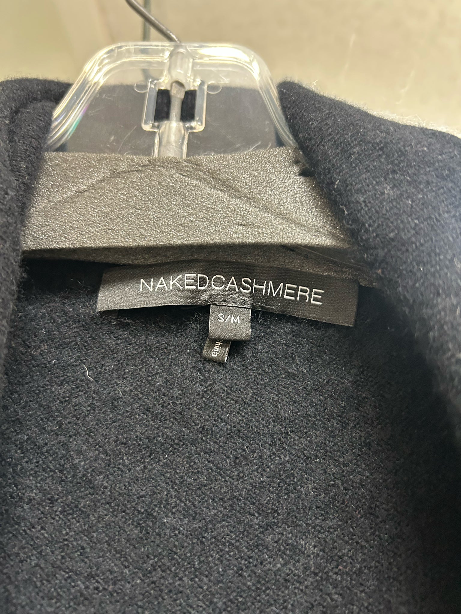 NAKED CASHMERE 100% CASHMERE BLACK  LOUNGE JUMPSUIT SIZE SMALL MEDIUM