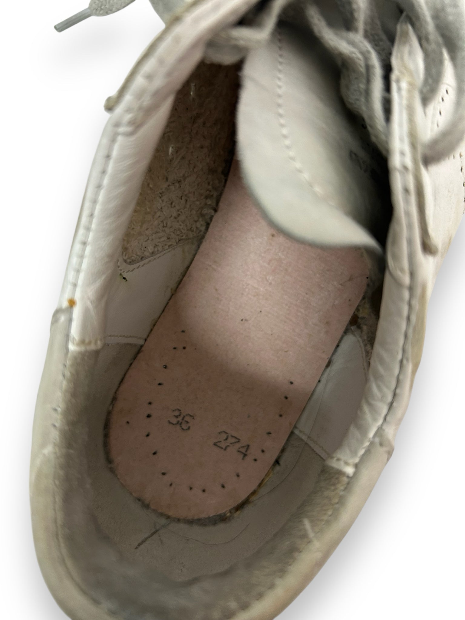 GOLDEN GOOSE SUPERSTAR SNEAKERS DISTRESSED WHITE SIZE 36 US 6