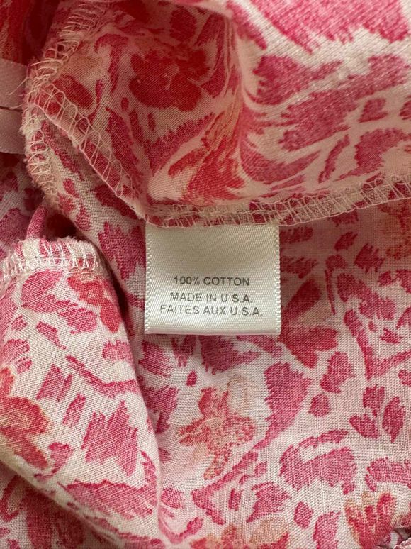MISA MORRISON FLORAL RUFFLE PINK DRESS SIZE S