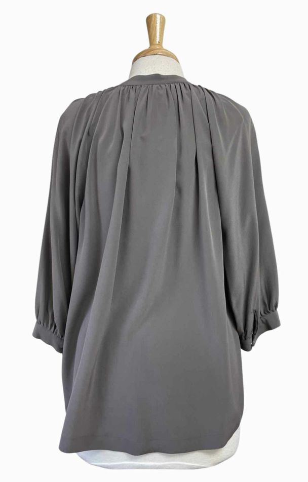 JOIE DEON SILK GRAY BLOUSE SIZE M