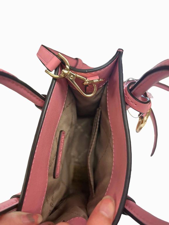 MICHAEL KORS MERCER XS SHOPPER CROSSBODY CARNATION PINK NEW!