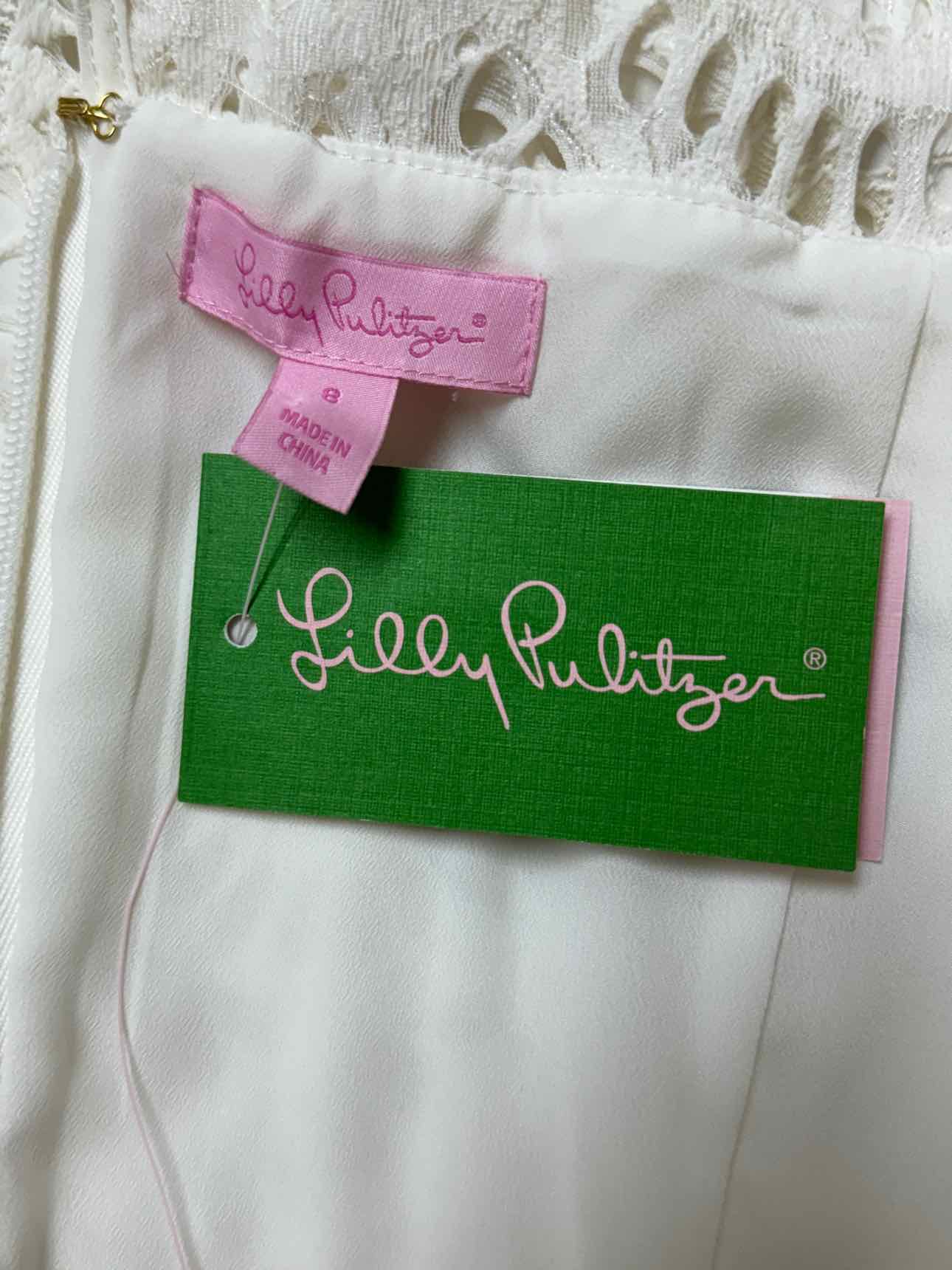 LILLY PULITZER NWT! KENNA WHITE DRESS SIZE 8