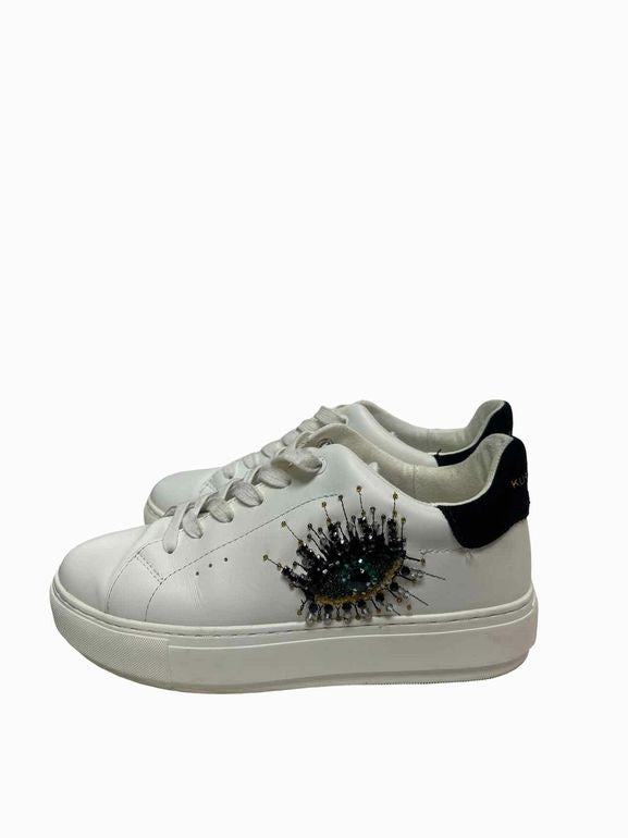KURT GEIGER LONDON LANEY EYE LEATHER LACE-UP SIZE: 38