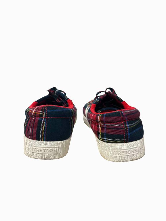 TRETORN NYLITE CLASSIC TARTAN SNEAKERS SIZE: 8.5
