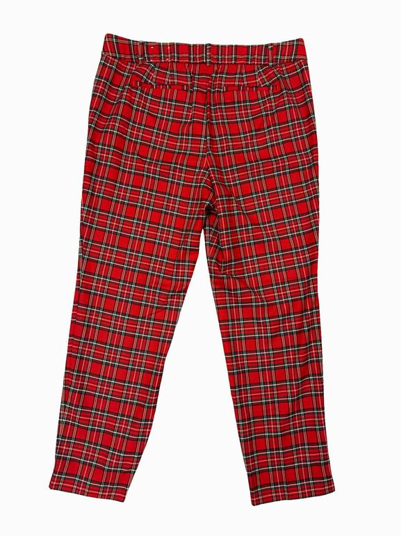TALBOTS NWT HAMPSHIRE TARTAN SLIM ANKLE PANT SIZE: 14