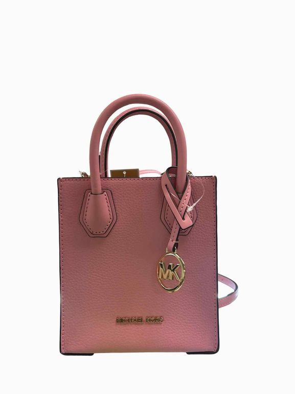 MICHAEL KORS MERCER XS SHOPPER CROSSBODY CARNATION PINK NEW!