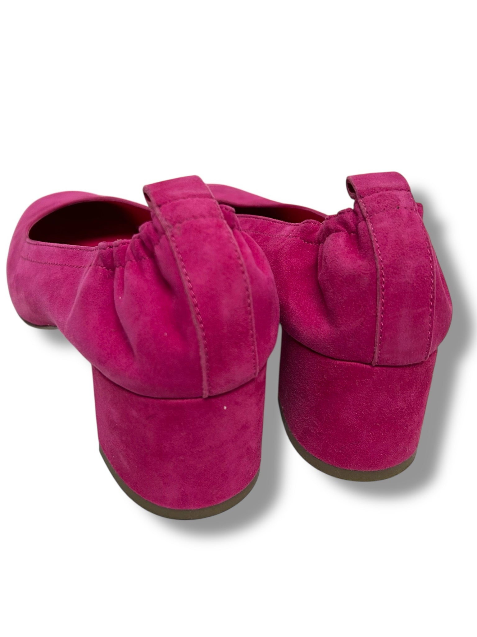 EVERLANE PUMP THE DAY HEEL IN RED CURRENT SUEDE SIZE 11