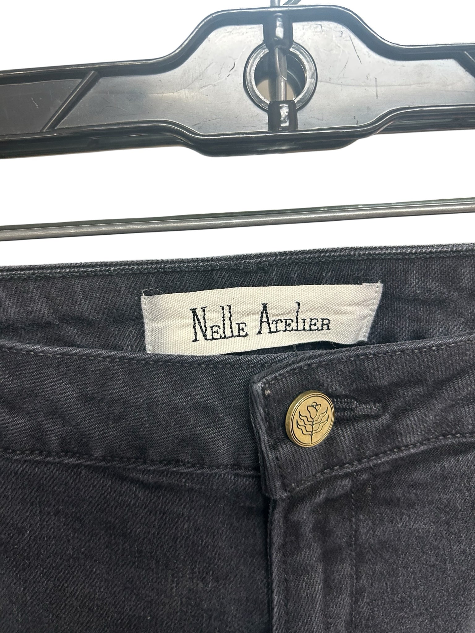 NELLE ATELIER THE STRAIGHT BLACK JEANS SIZE 28