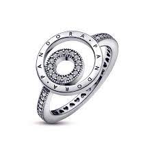 PANDORA SIGNATURE TWO CIRCLE RING 5.75