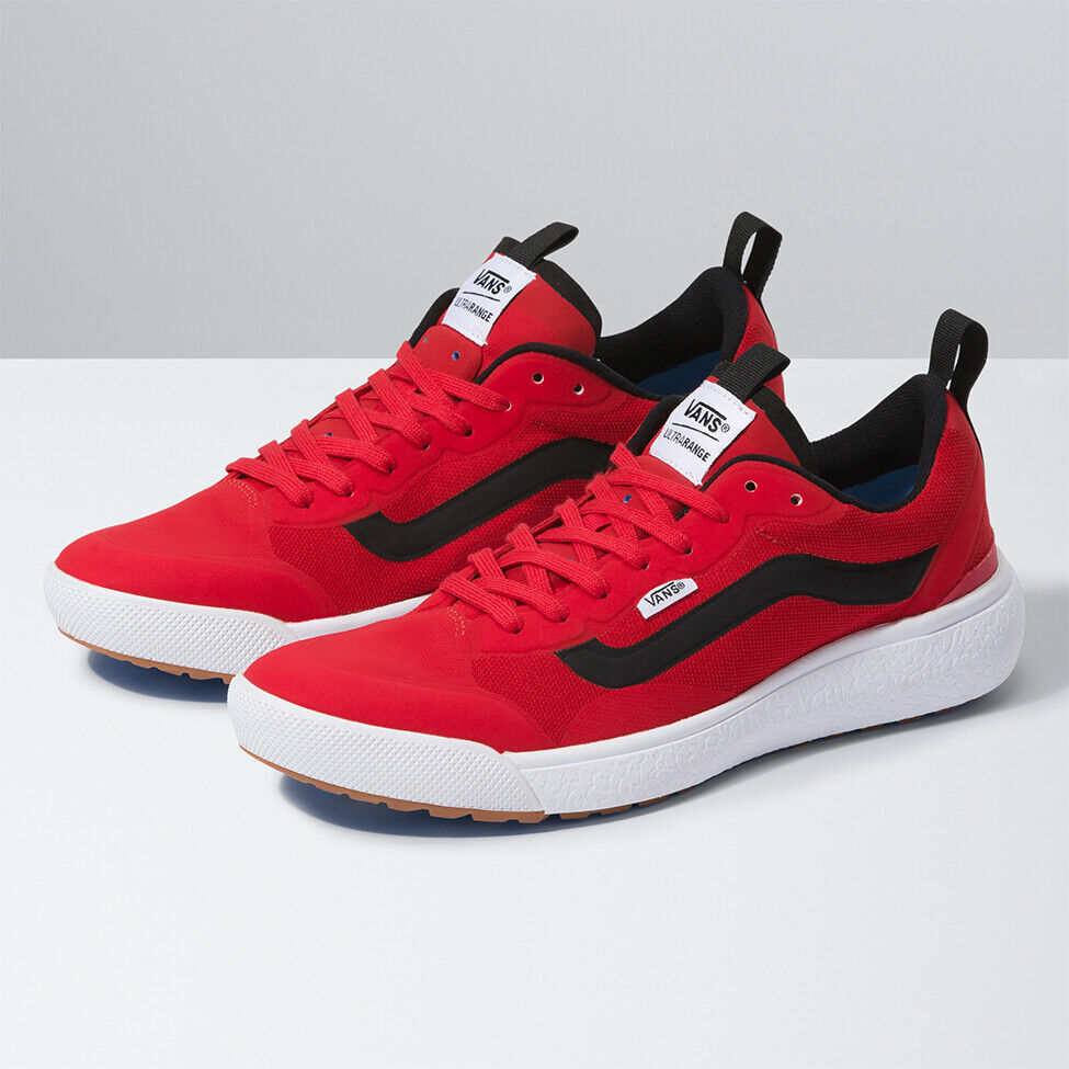 VANS RED ULTRARANGE RAPIDWELD SNEAKERS SIZE 8