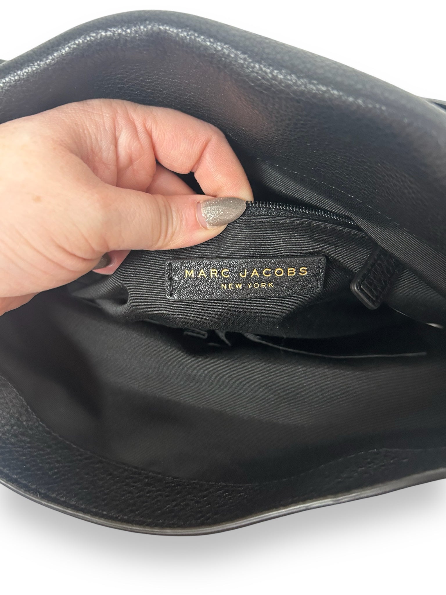 MARC JACOBS NWT EMPIRE CITY LARGE HOBO CROSSBODY BLACK
