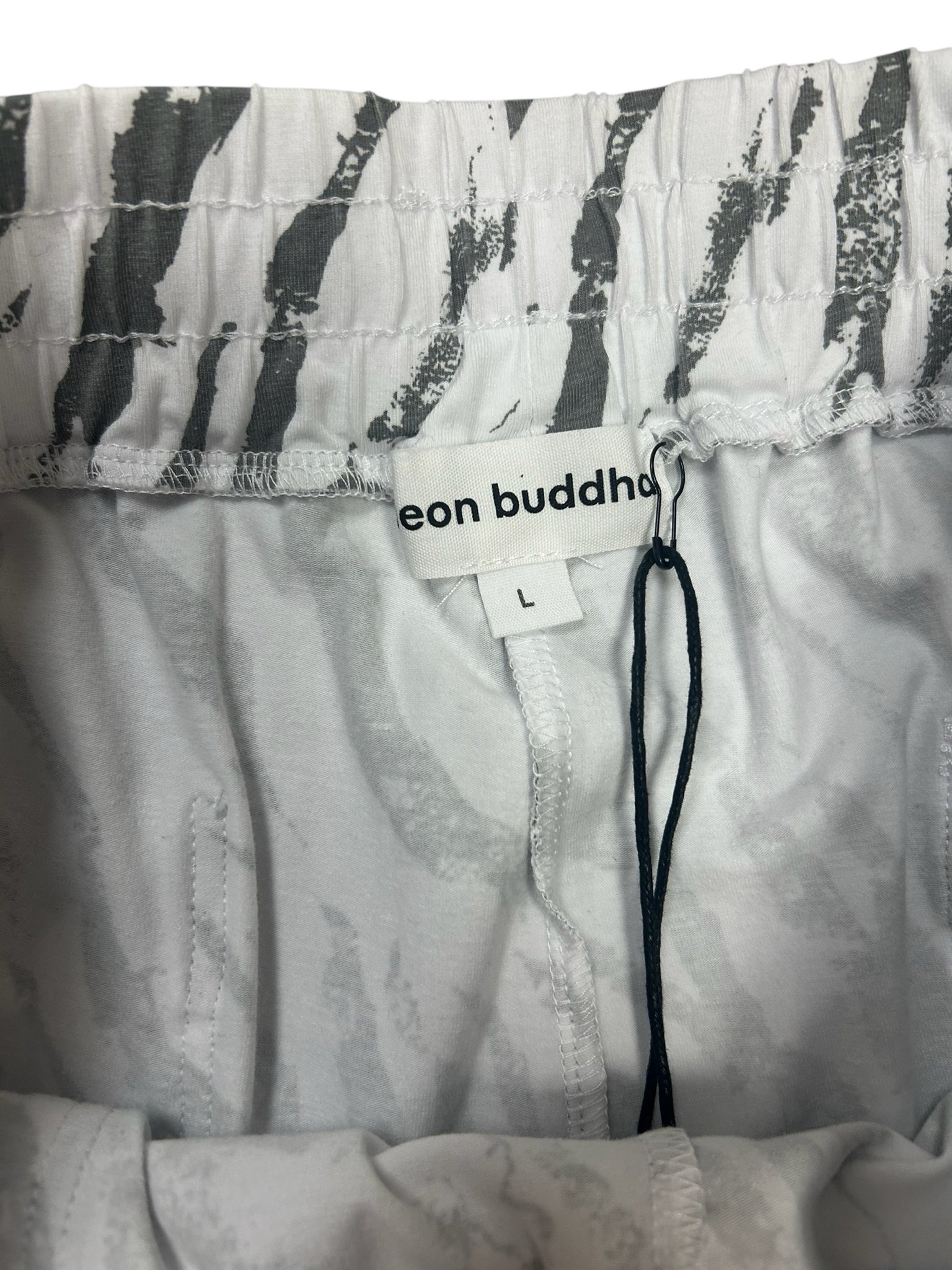 NEW! NEON BUDDHA RIGHT FIT ANIMAL PRINT JOGGERS SIZE LARGE