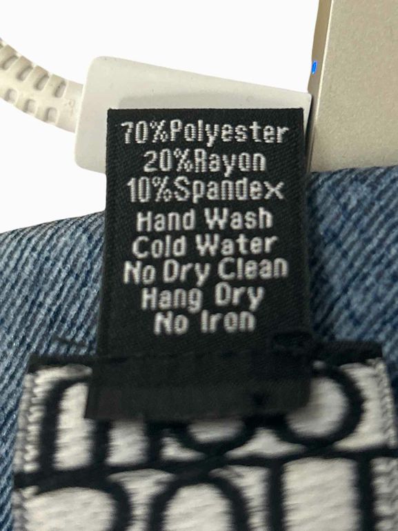 CLARA SUN WOO  SIGNATURE LIQUID LEATHER PANTS DENIM SIZE: L