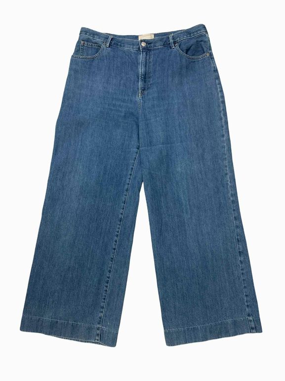 EVERLANE THE SUMMER WIDE LEG MOM JEANS SIZE: 33