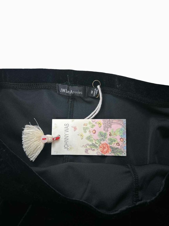 JOHNNY WAS  NWT STRETCH VELVET BABY BOOT LEGGING SIZE: M