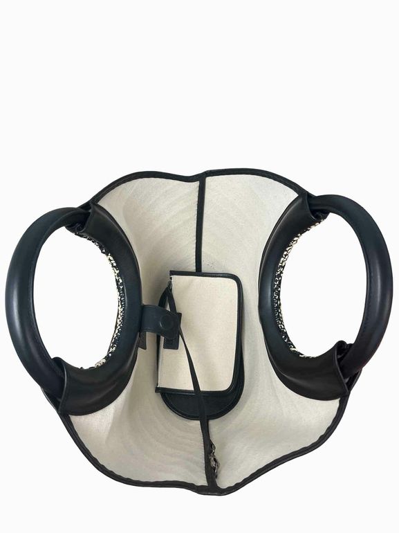 HEREU CABASSA RAFFIA BI-COLOR TOTE