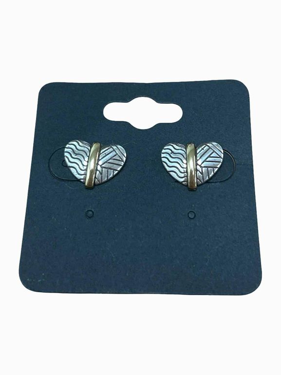 BRIGHTON ACOMA HEART STUD EARRINGS