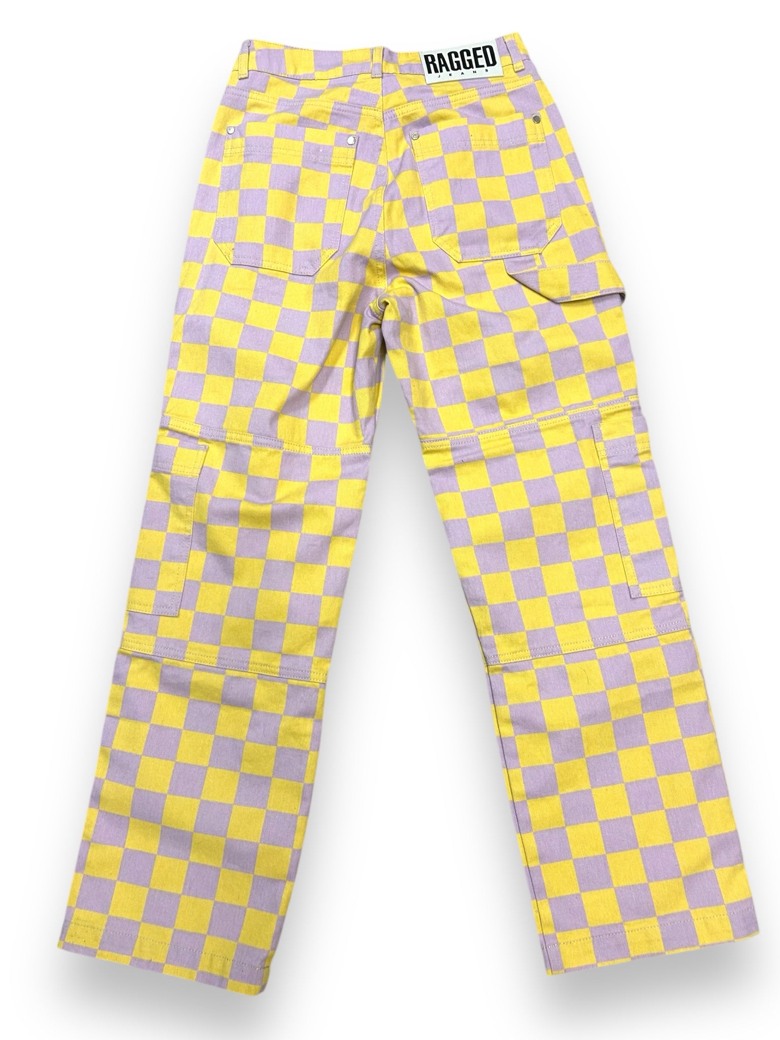 NWT URBAN OUTFITTERS RAGGED PRIEST CHECKERED STRAIGHT LEG PANTS SIZE 28