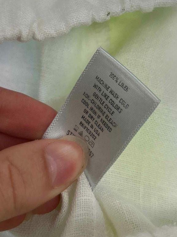 CHALET ET CECI LAGENLOOK LINEN WIDE LEG CROP ANKLE  SIZE: XS