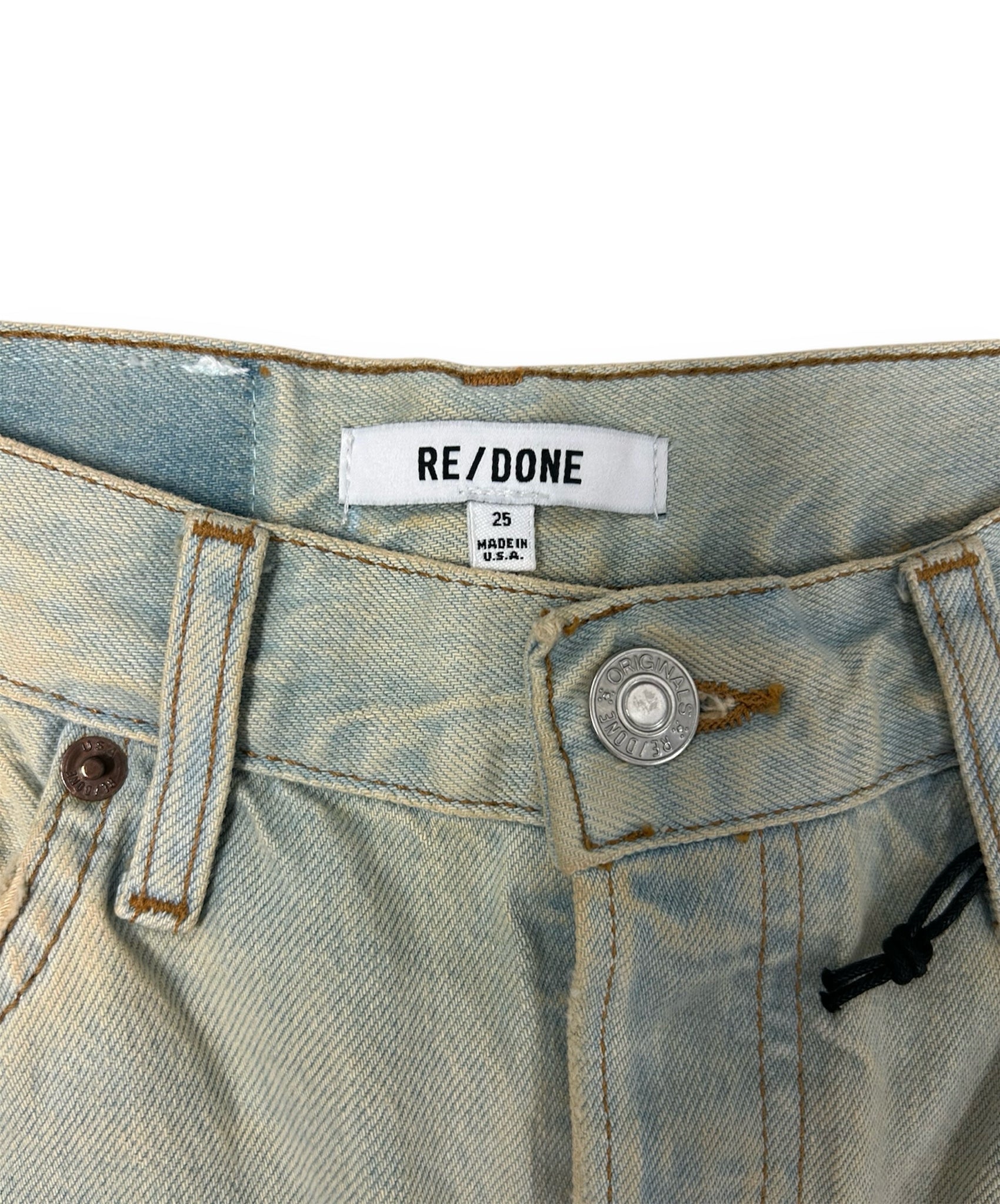 NEW RE/DONE 90'S HIGH RISE LOOSE NATSONDISTRE JEAN SIZE 25
