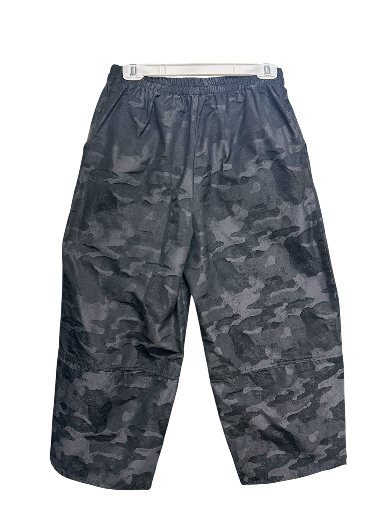 SUN KIM MONET CAMO PRINT BARREL ANKLE WIDE LEG CROP SIZE SMALL