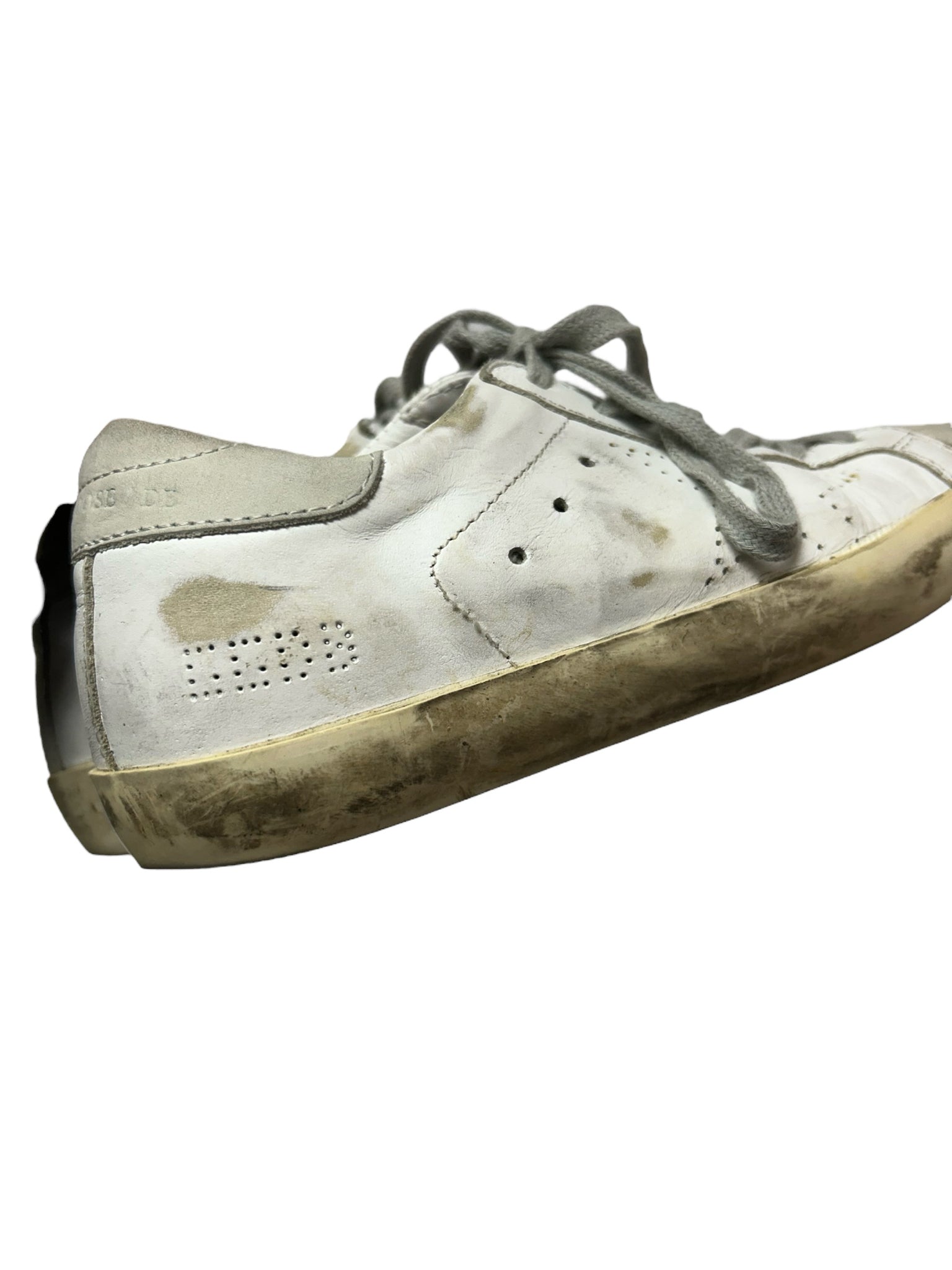 GOLDEN GOOSE SUPERSTAR SNEAKERS DISTRESSED WHITE SIZE 36 US 6