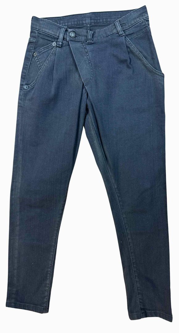 R13 X-OVER SKINNY LEG BLACK JEANS SIZE 24