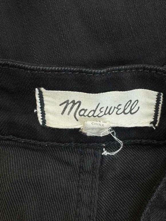 MADEWELL SKINNY BLACK OVERALLS SIZE M
