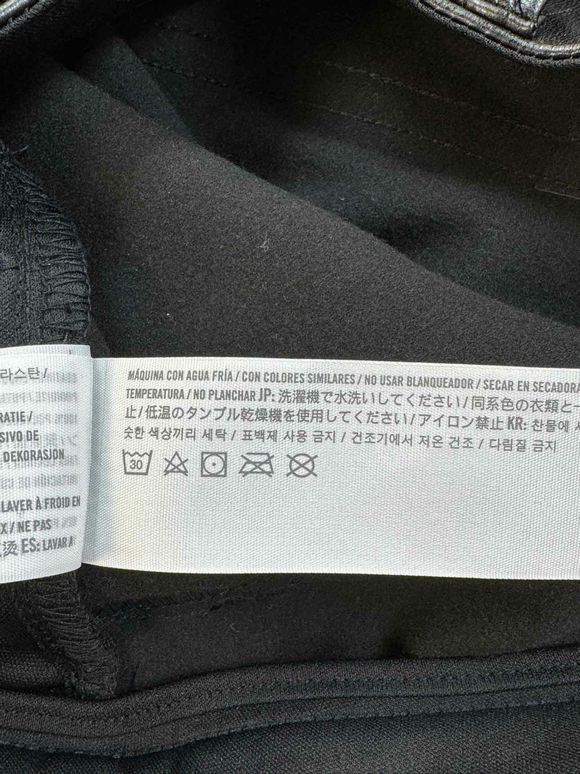 ABERCROMBIE & FITCH THE SKINNY HIGH RISE VEGAN LEATHER BLACK PANTS SIZE 28