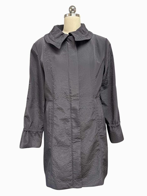 FLAIR LAGENLOOK FULL ZIP TOPPER CHOCOLATE JACKET SIZE L