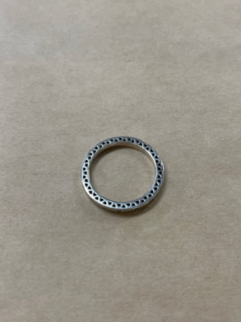 PANDORA SIGNATURE HEARTS OF PANDORA RING 6.5