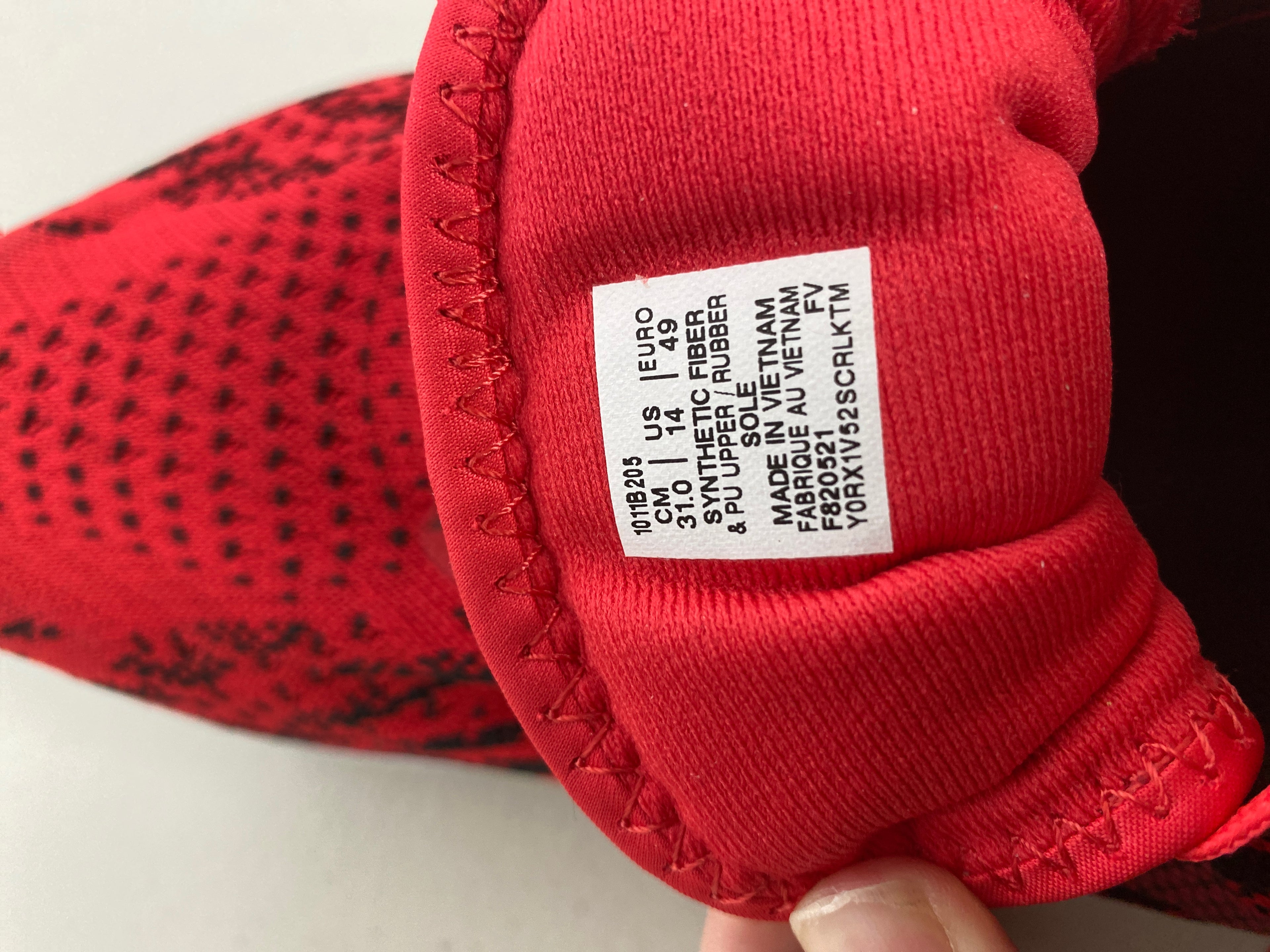 ASICS RED/BLACK DYNA BLAST 2 RUNNING SNEAKERS SIZE 14