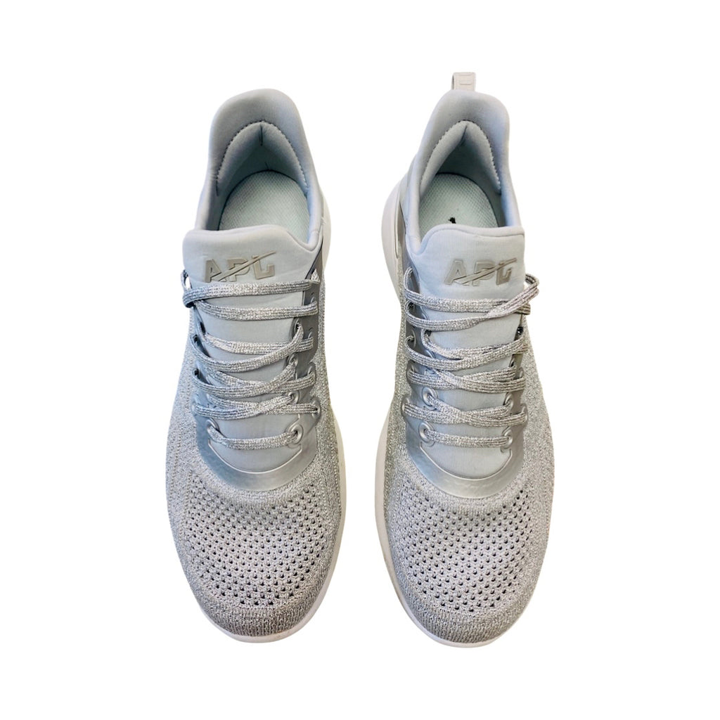 ATHLETIC PROPULSION LABS APL WOMEN'S TECHLOOM TRACER IN METALLIC SILVE–  WEARHOUSE CONSIGNMENT